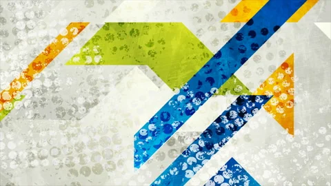 Grunge minimal geometric abstract motion background Stock Footage 128055683