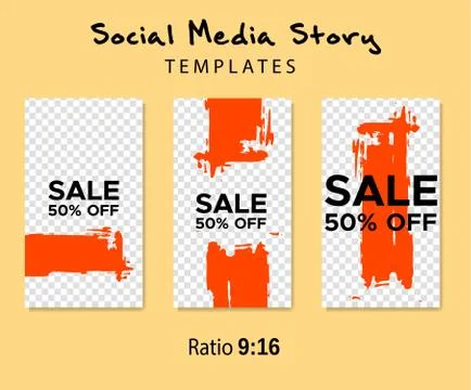 Grunge minimal shape template set. Design elements. Stock Illustration