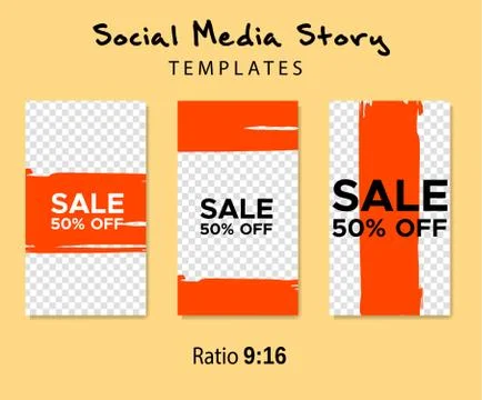 Grunge minimal shape template set. Design elements. Stock Illustration