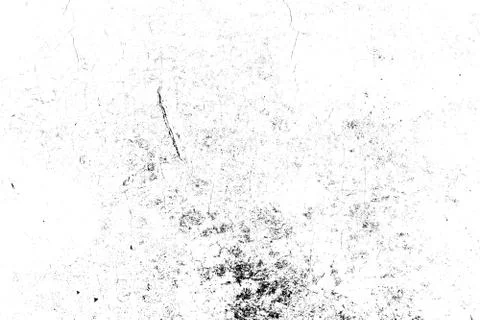 Grunge monochrome texture pattern of cracks, chips, scuffs. Illustrazione stock