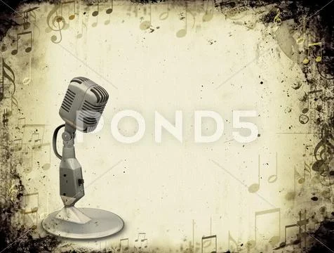 Grunge music Stock Photos