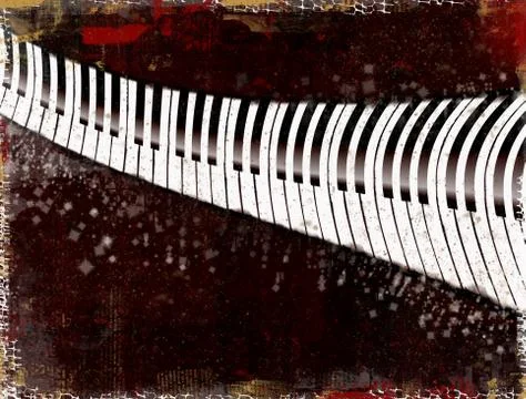 Grunge musical background Stock Illustration
