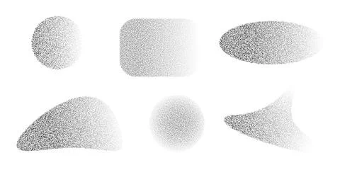 Grunge noise effects graphic elements イラスト素材