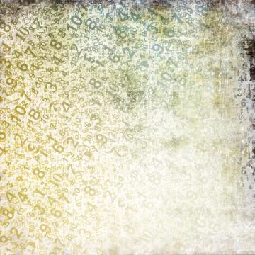 Grunge numbers background Stock Illustration