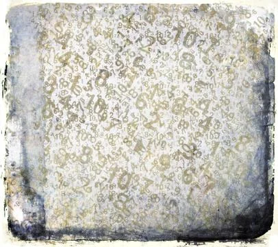 Grunge numbers background Stock Illustration