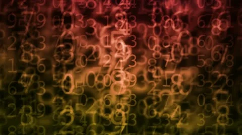 Grunge numbers Stock Footage 12561953