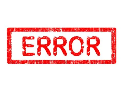 Grunge Office Stamp - ERROR Illustrazione stock