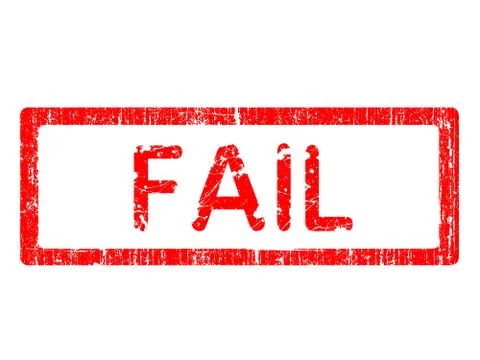 Grunge Office Stamp - FAIL Stock Illustration