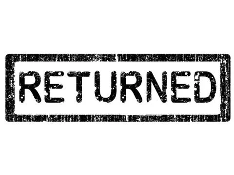 Grunge Office Stamp - RETURNED Stock Illustration