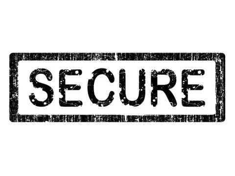 Grunge Office Stamp - SECURE Stock Illustration