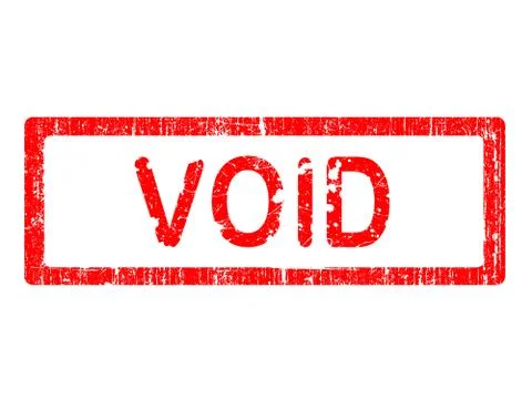 Grunge Office Stamp - VOID Illustrazione stock