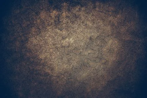 Grunge old concrete floor pattern with crack texture background vignette vintage Stock Photos
