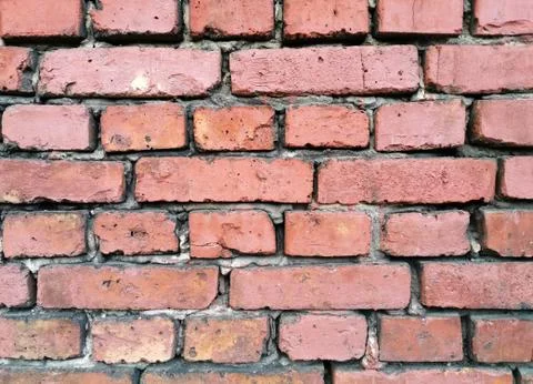 Grunge old red brick wall texture Stock Photos