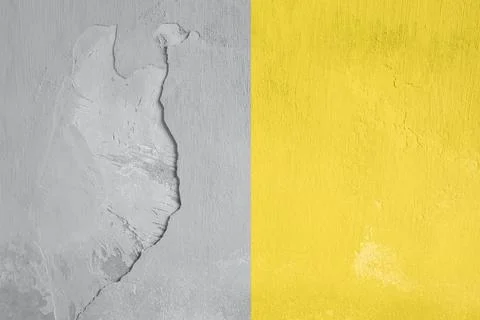 Grunge old yellow wall texture. Stock Photos