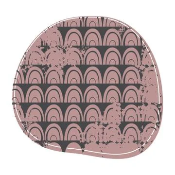 Grunge ornament circular composition. Abstract background Stock Illustration