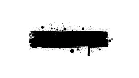 Grunge paint brush banner loop animation. Stock Footage 331425697