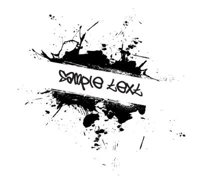 Grunge Paint Splatter 스톡 일러스트