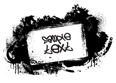 Grunge Paint Splatter Stock Illustration