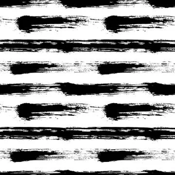 Grunge painted striped pattern Stock Illustration