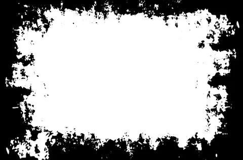 Grunge painted vector border for your designs Stock Illustration