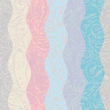 Grunge paisley pattern in collage patchwork style. 스톡 일러스트