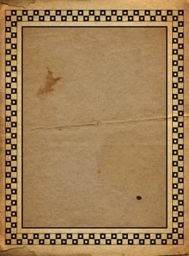 Grunge paper border Stock Illustration