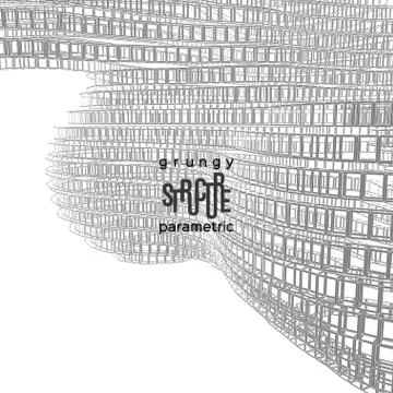 Grunge parametric structure. Vector design. Stock Illustration