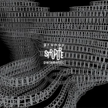 Grunge parametric structure. Vector design. Stock Illustration