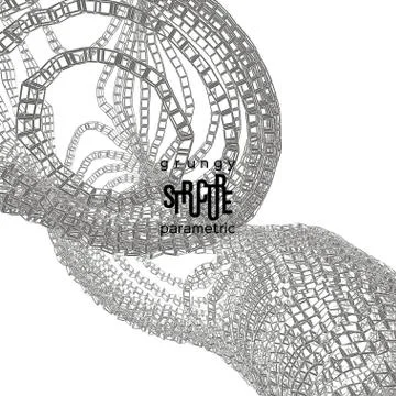 Grunge parametric structure. Vector design. Stock Illustration