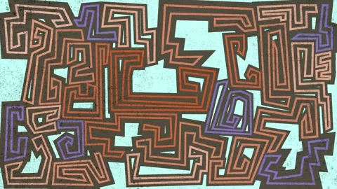 Grunge pattern animation Video stock 273822533