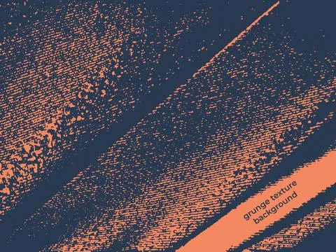 Grunge pattern dark blue orange vector background Stock Illustration