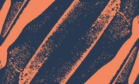 Grunge pattern dark blue orange vector background Stock Illustration