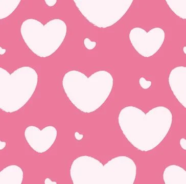 Grunge Pattern With Hearts Illustrazione stock