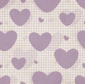 Grunge Pattern With Hearts Stock Illustration