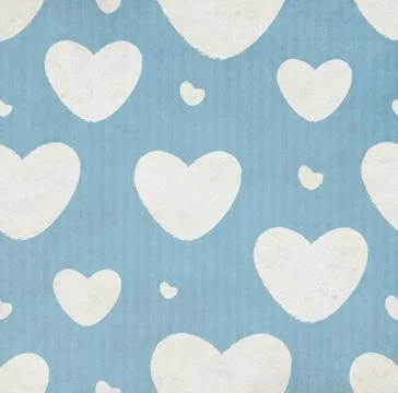Grunge Pattern With Hearts Stock Illustration