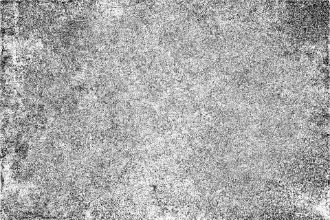 Grunge pattern of scratches, chips, scuffs. Strokes, dry brush on paper. Blac Stock Illustration