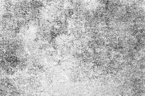Grunge pattern of scratches, chips, scuffs. Strokes, dry brush on paper. Blac Stock Illustration