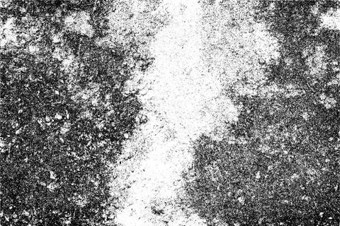 Grunge pattern of scratches, chips, scuffs. Strokes, dry brush on paper. Blac Stock Illustration