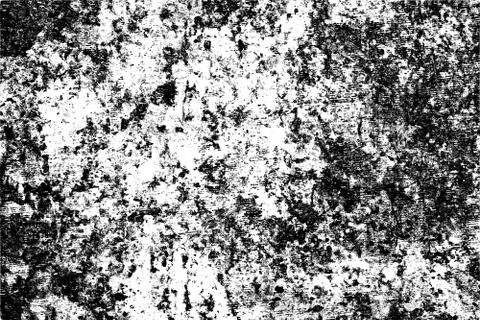 Grunge pattern of scratches, chips, scuffs. Strokes, dry brush on paper. Blac Stock Illustration