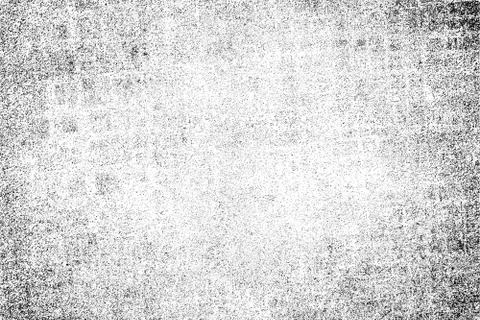 Grunge pattern of scratches, chips, scuffs. Strokes, dry brush on paper. Blac Stock Photos