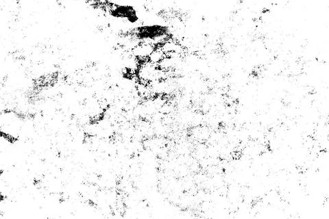 Grunge pattern of scratches, chips, scuffs. Strokes, dry brush on paper. Blac Stock Photos