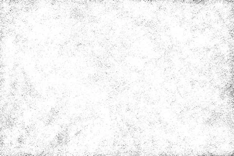Grunge pattern of scratches, chips, scuffs. Strokes, dry brush on paper. Blac Stock Photos