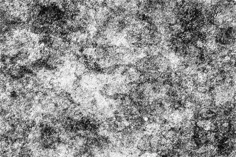 Grunge pattern of scratches, chips, scuffs. Strokes, dry brush on paper. Blac Stock Photos