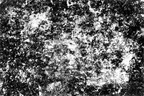 Grunge pattern of scratches, chips, scuffs. Strokes, dry brush on paper. Blac Stock Photos