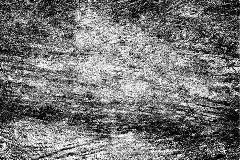 Grunge pattern of scratches, chips, scuffs. Strokes, dry brush on paper. Blac Stock Photos