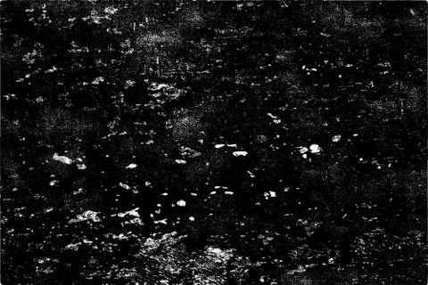 Grunge pattern of scratches, chips, scuffs. Strokes, dry brush on paper. Blac Stock Photos