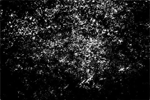 Grunge pattern of scratches, chips, scuffs. Strokes, dry brush on paper. Blac Stock Photos