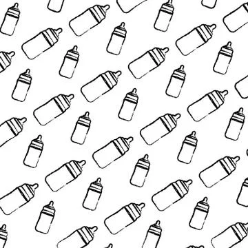 Grunge plastic bottle feeding object background Illustrazione stock