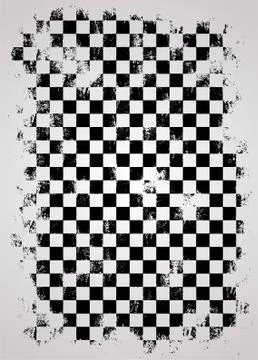 Grunge racing flag 스톡 일러스트