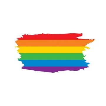 Grunge rainbow flag Stock Illustration